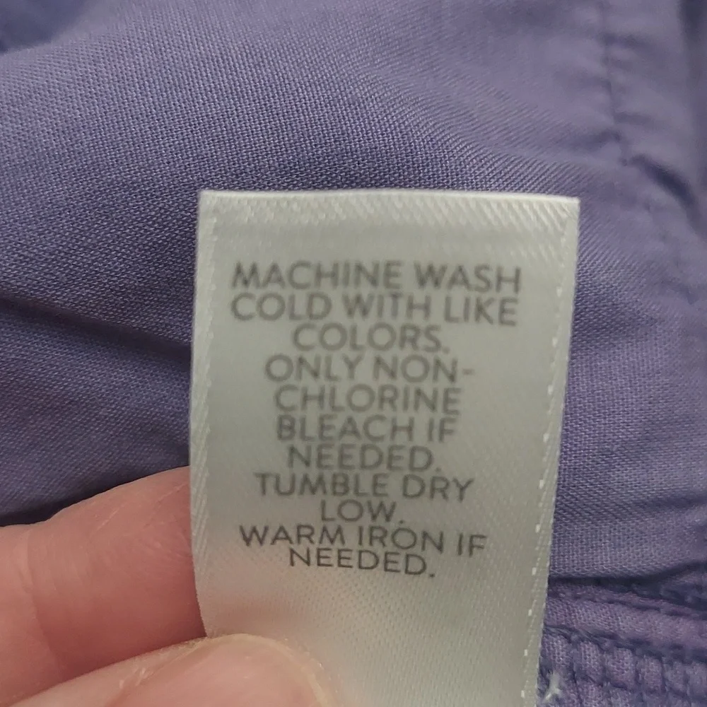 J JILL Wide-Leg Classic Cropped Midrise Jeans In Light French Violet - Picture 14 of 16